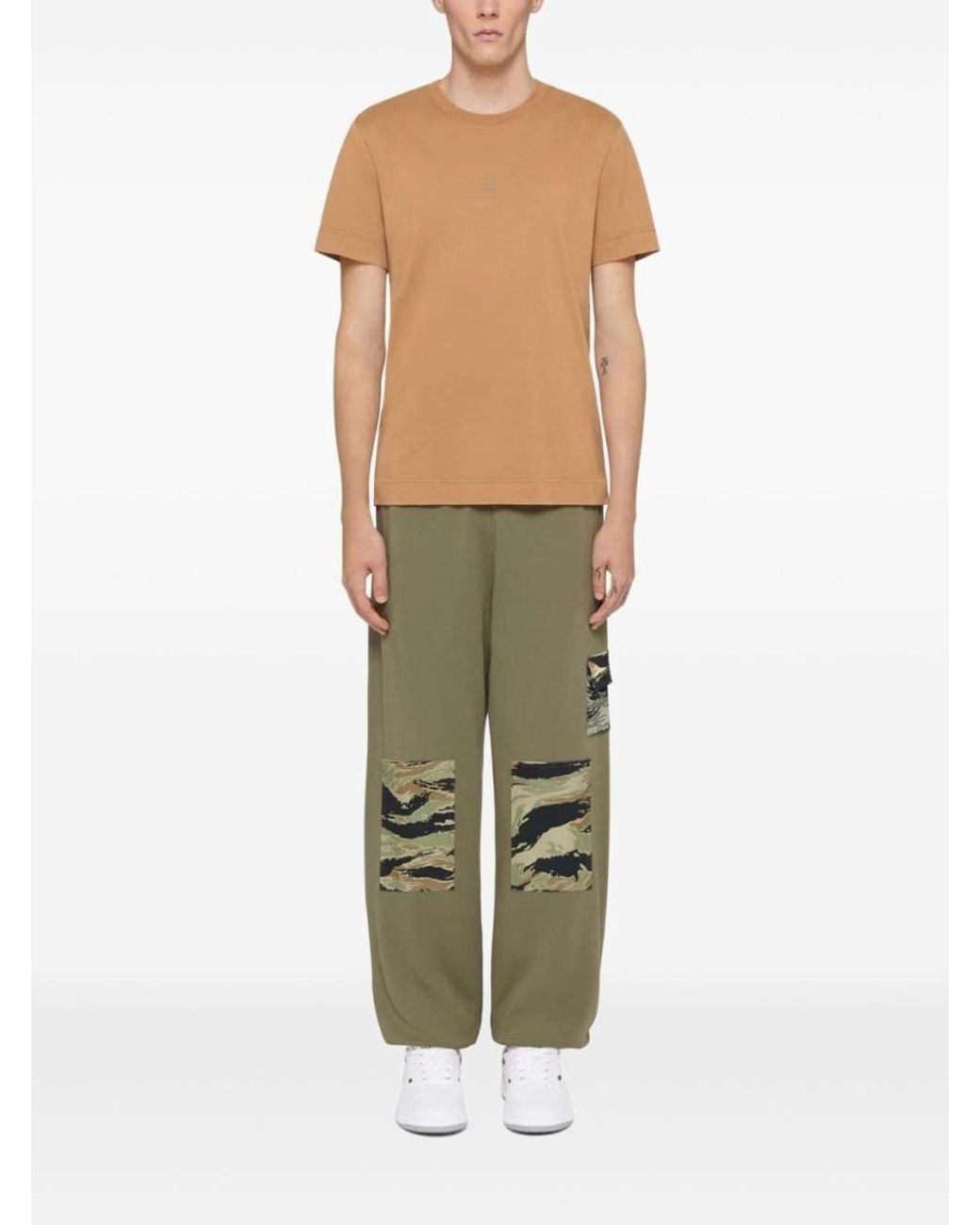 Givenchy Green Camouflage Patch Joggers for men