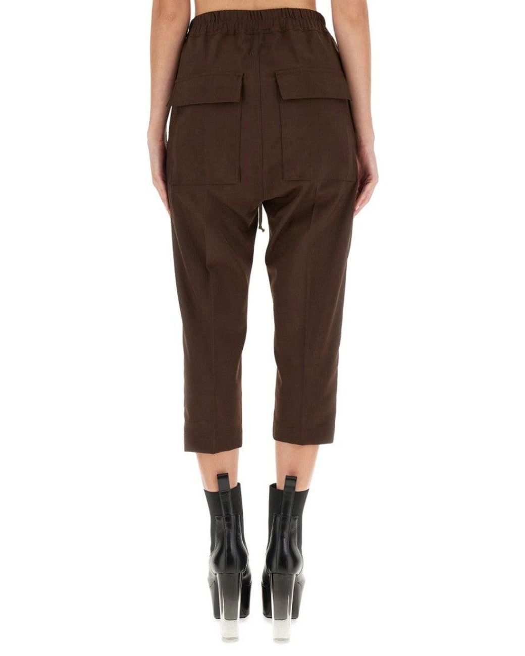 Rick Owens Brown Wool Solid Activewear