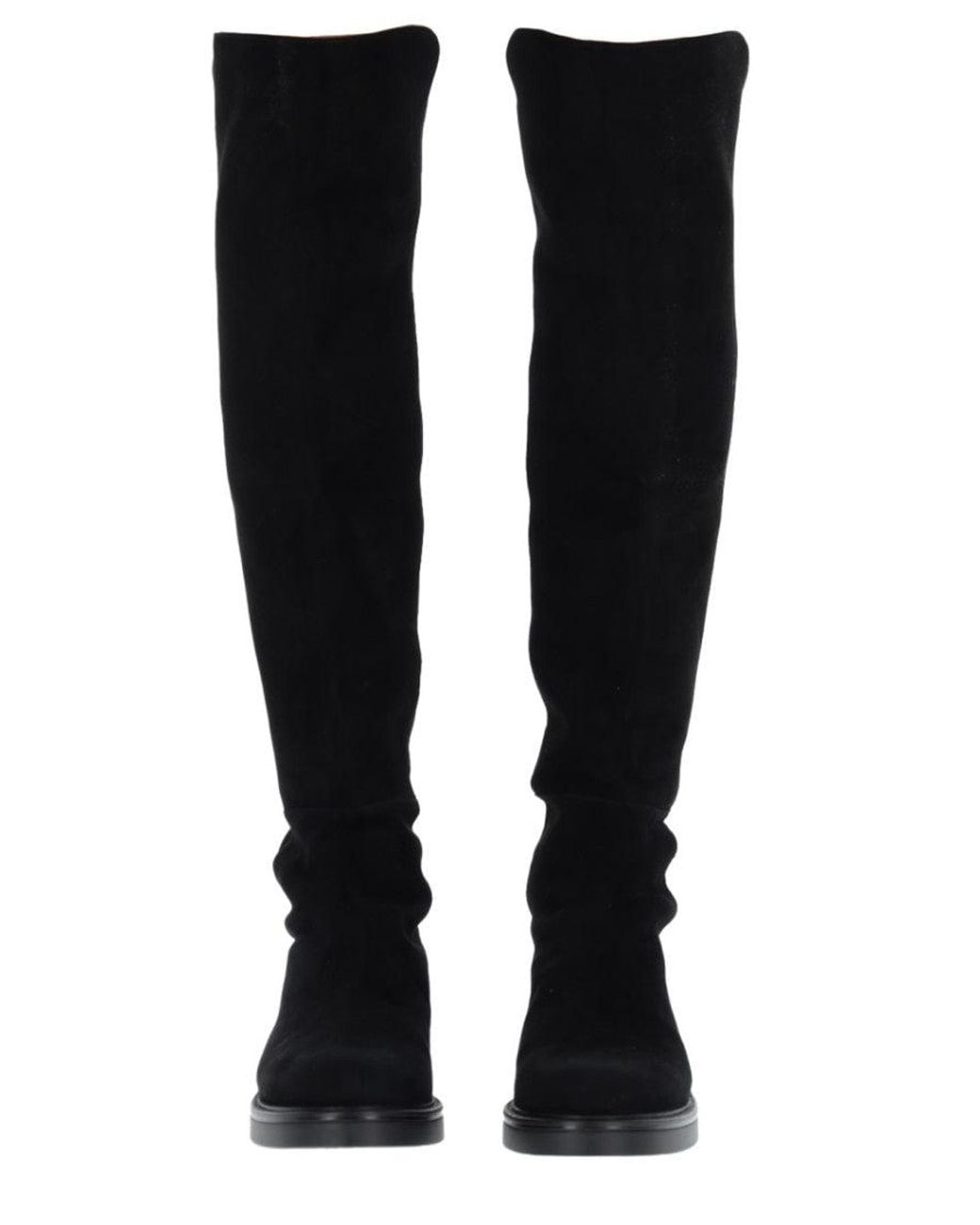 Stuart Weitzman Black Over-The-Knee High Boots