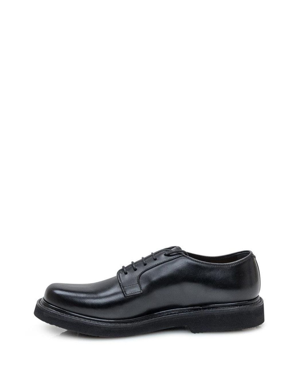 Premiata Gray Leather Lace-Up Shoes for men