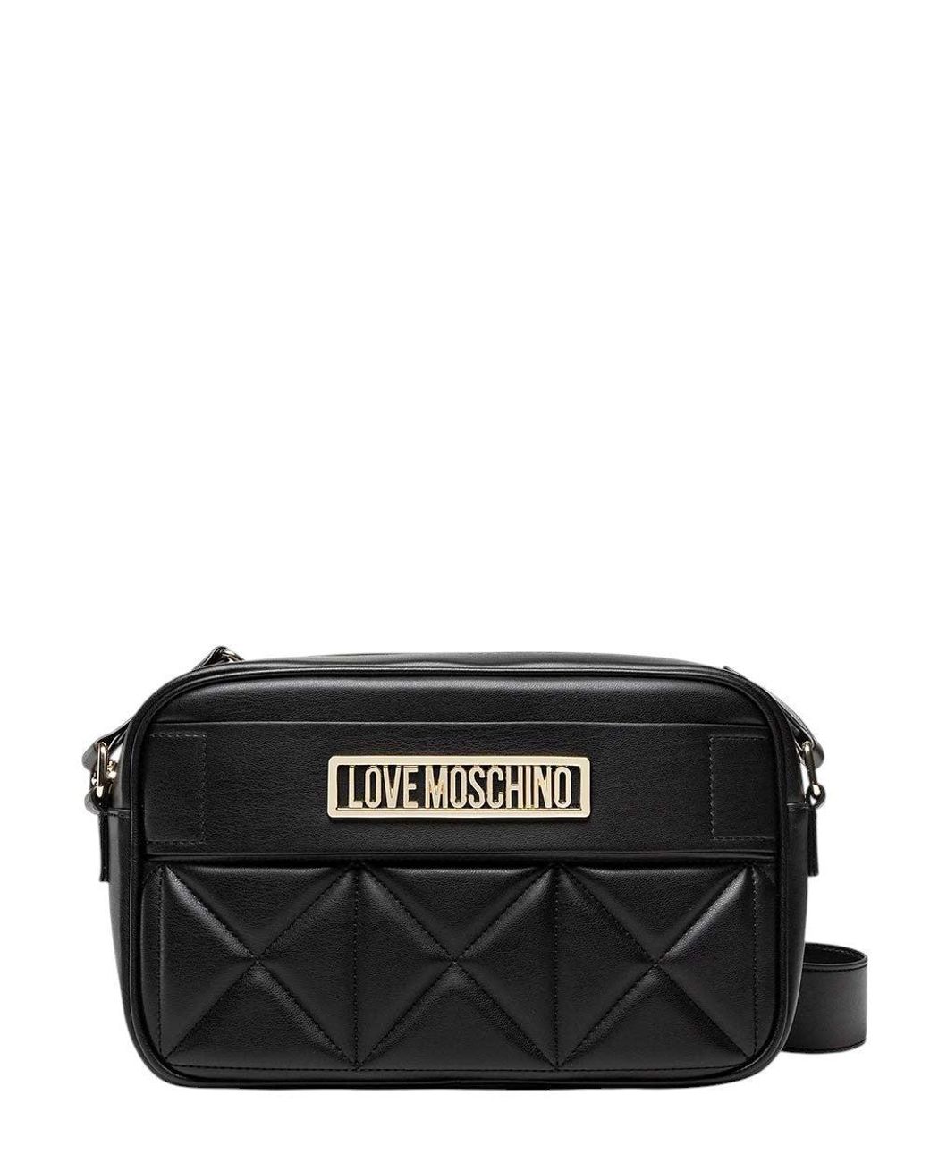 Love Moschino Black Logo Small Crossbody Bag