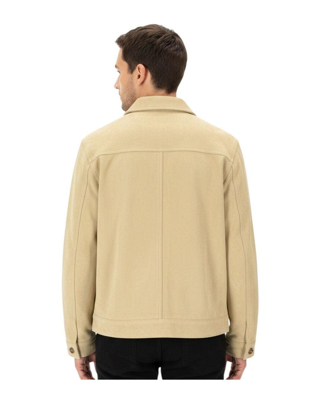 AMI Natural Shirt Collar Jacket for men