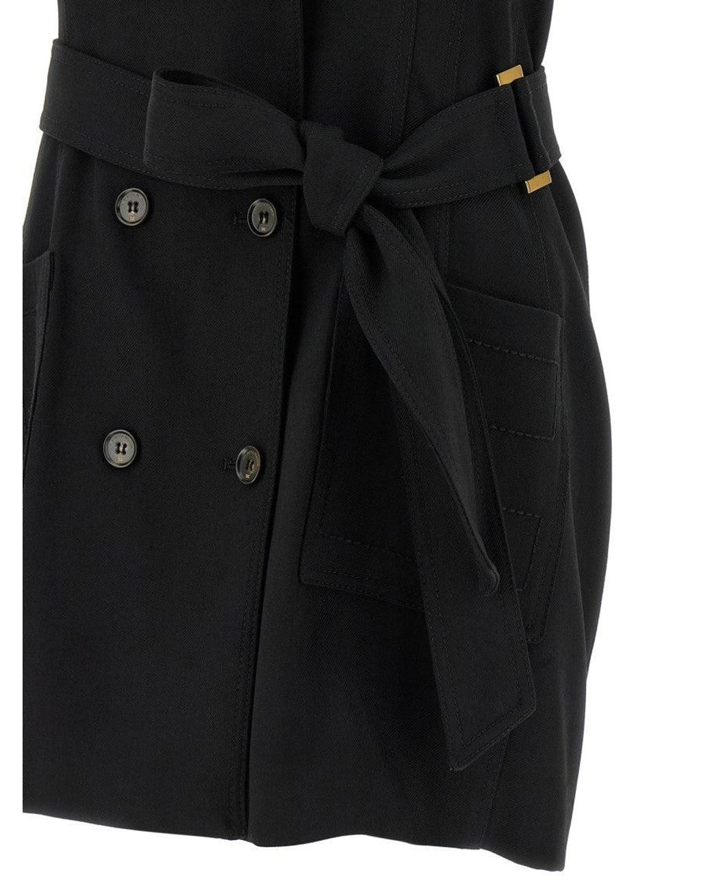 Elisabetta Franchi Black Vest Dress