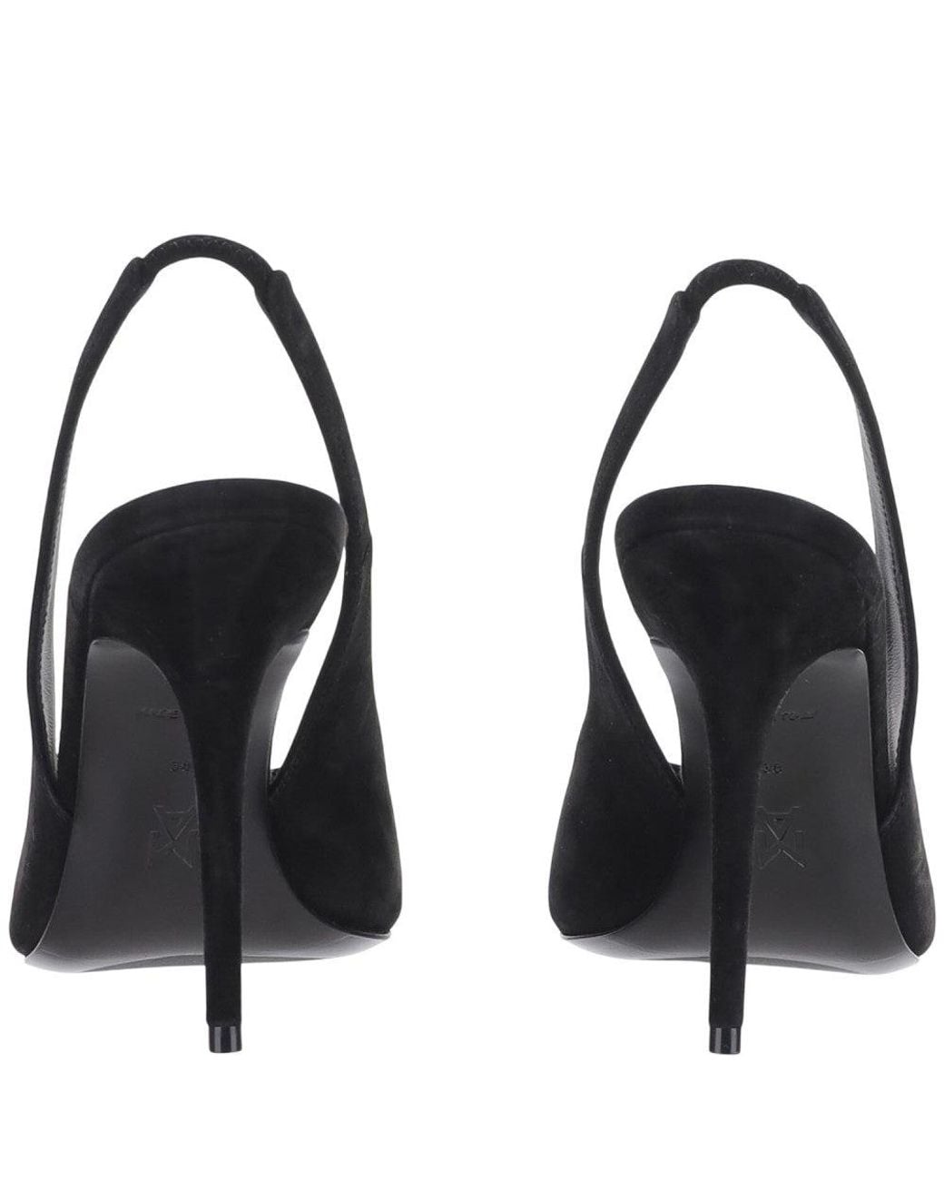 AMINA MUADDI Blue Suede Pumps
