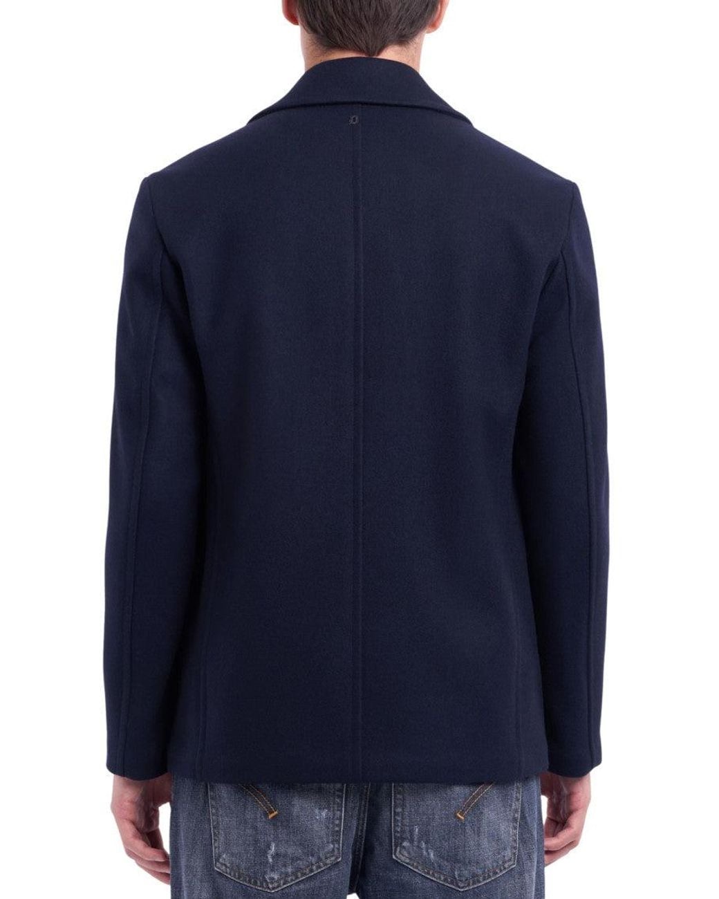 Dondup Blue Double Breasted Blazer for men
