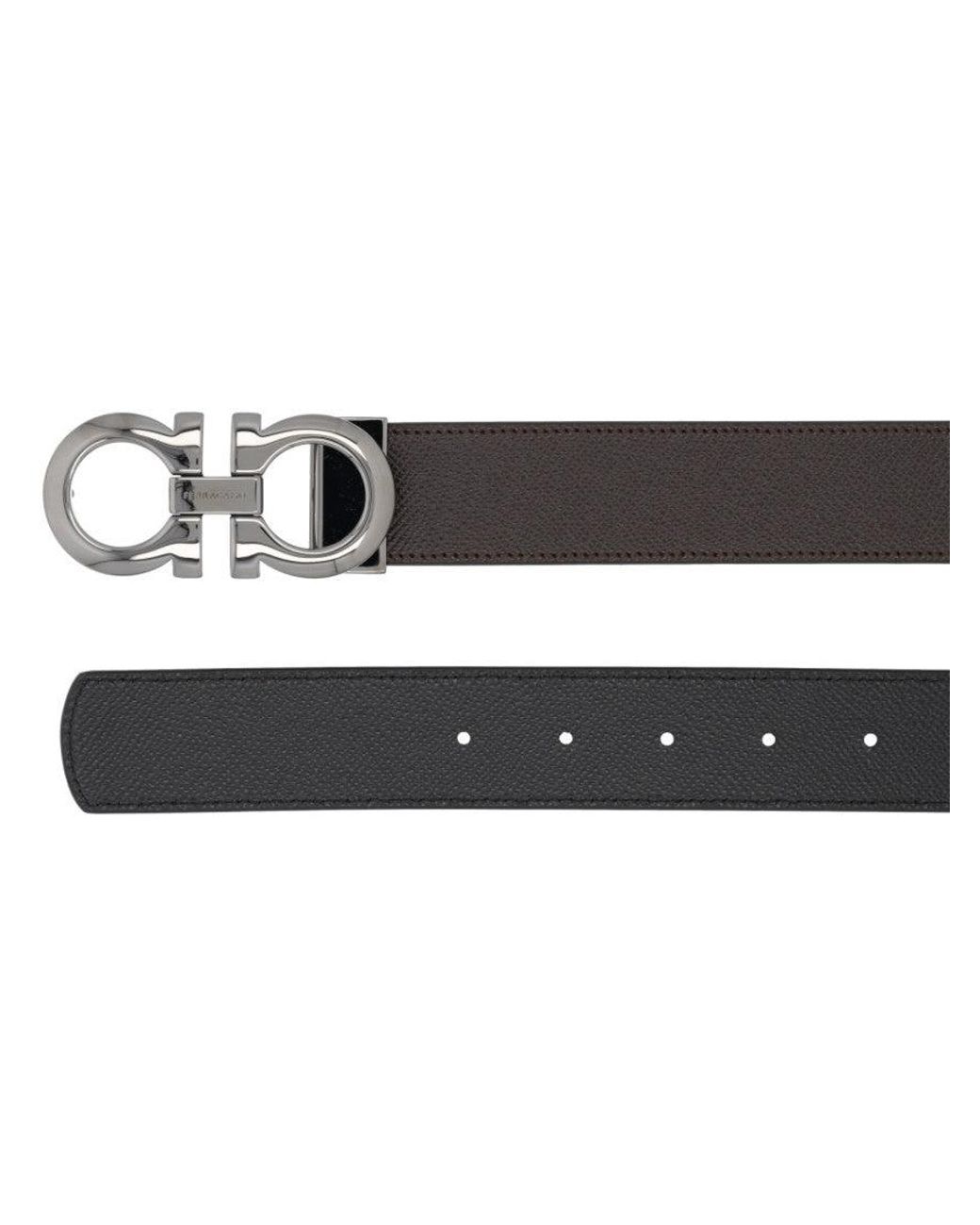 Ferragamo Black Cut To Size Reversible Belt for men