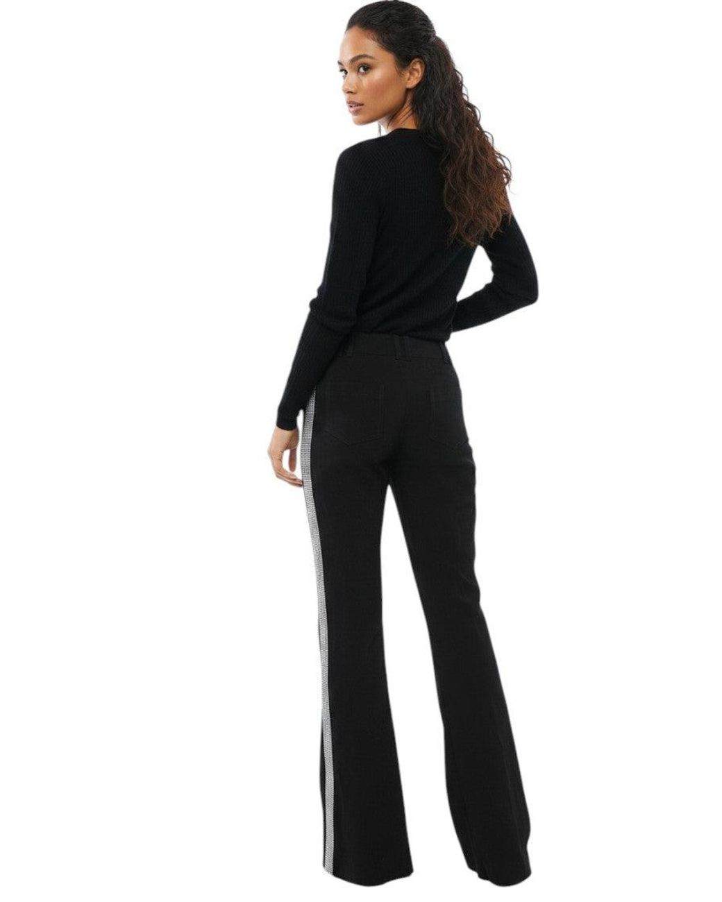 Balmain Black Flared Pants