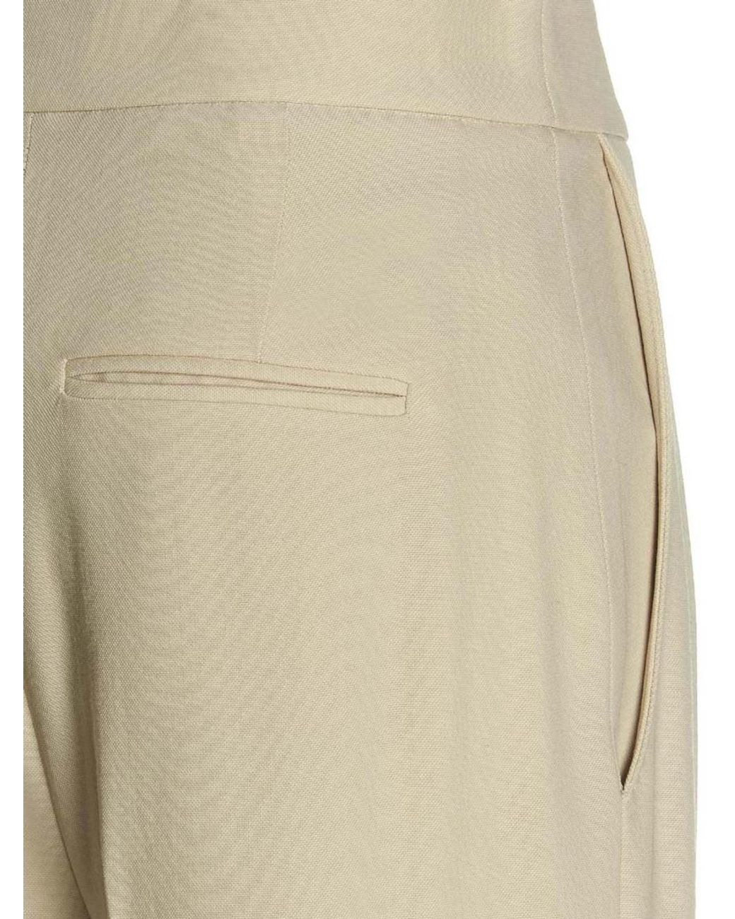 Khaite Natural Strannly' Pants