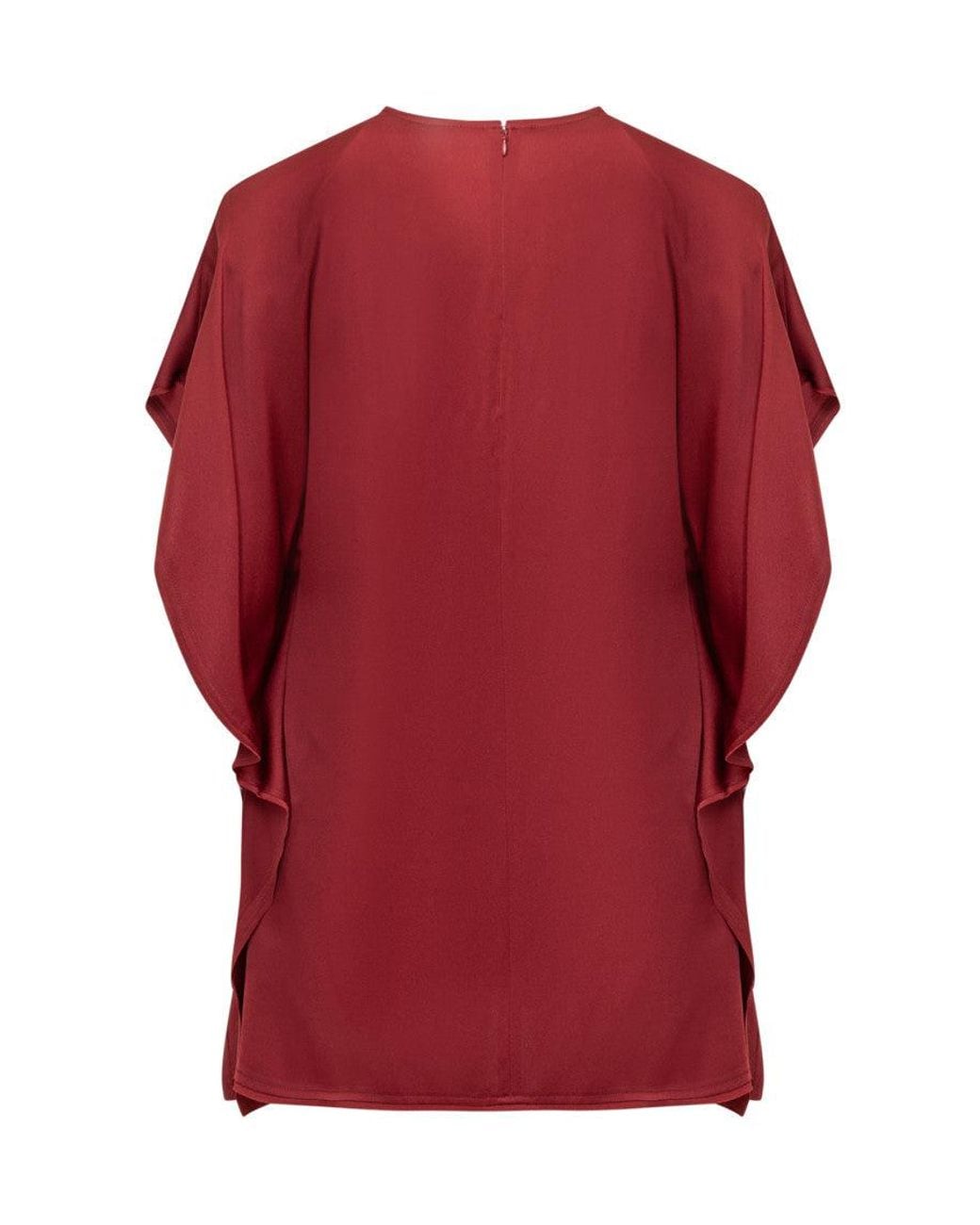 Stella McCartney Red Round Neck Mini Dress