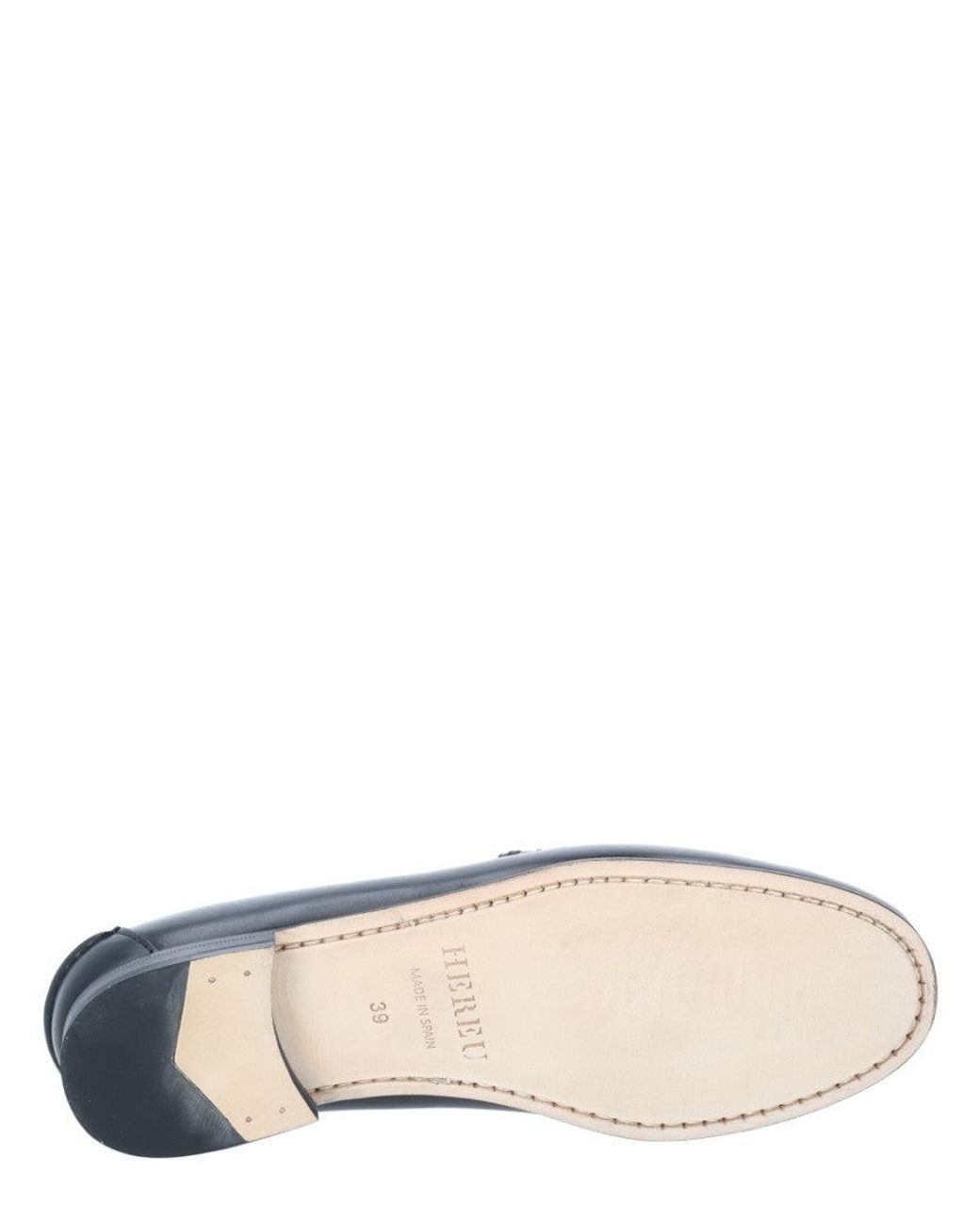 Hereu Gray Leather Loafers