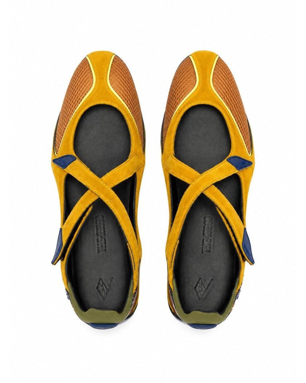 The Attico Yellow Mustard Floor-1 Ballet Flats