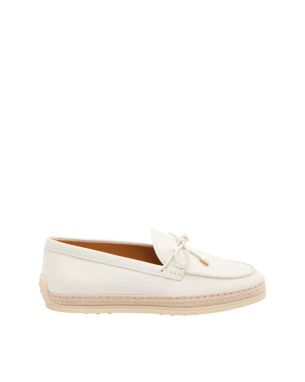 Tod's Natural Leather Loafers