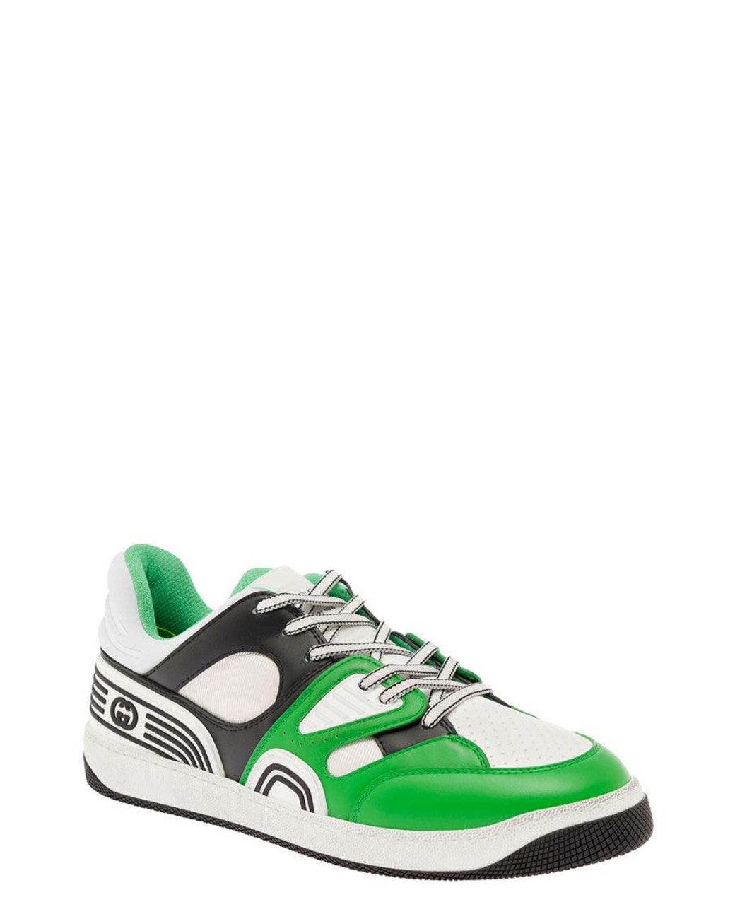 Gucci Green Color Block Sneakers for men