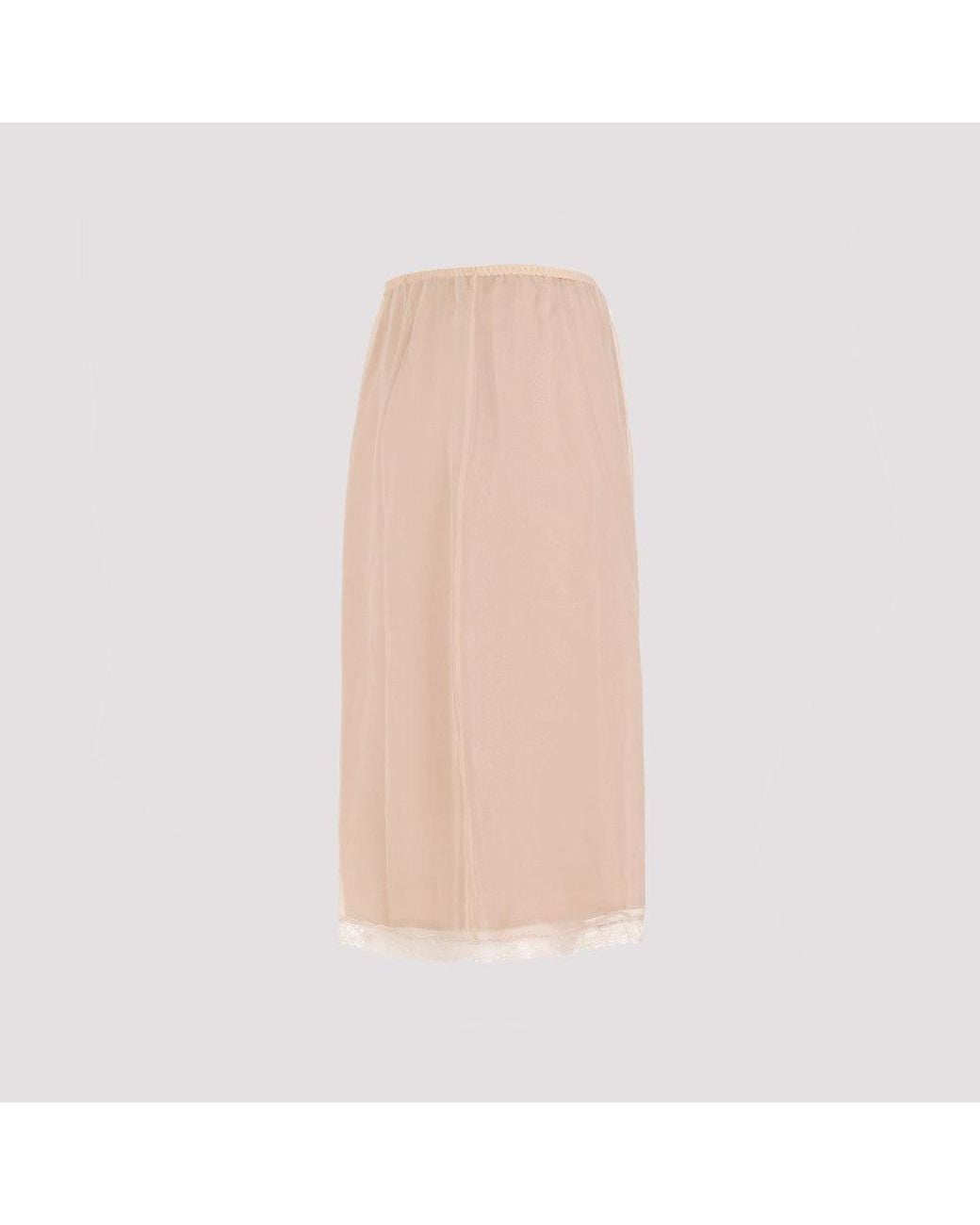 Gucci Pink Silk Skirt