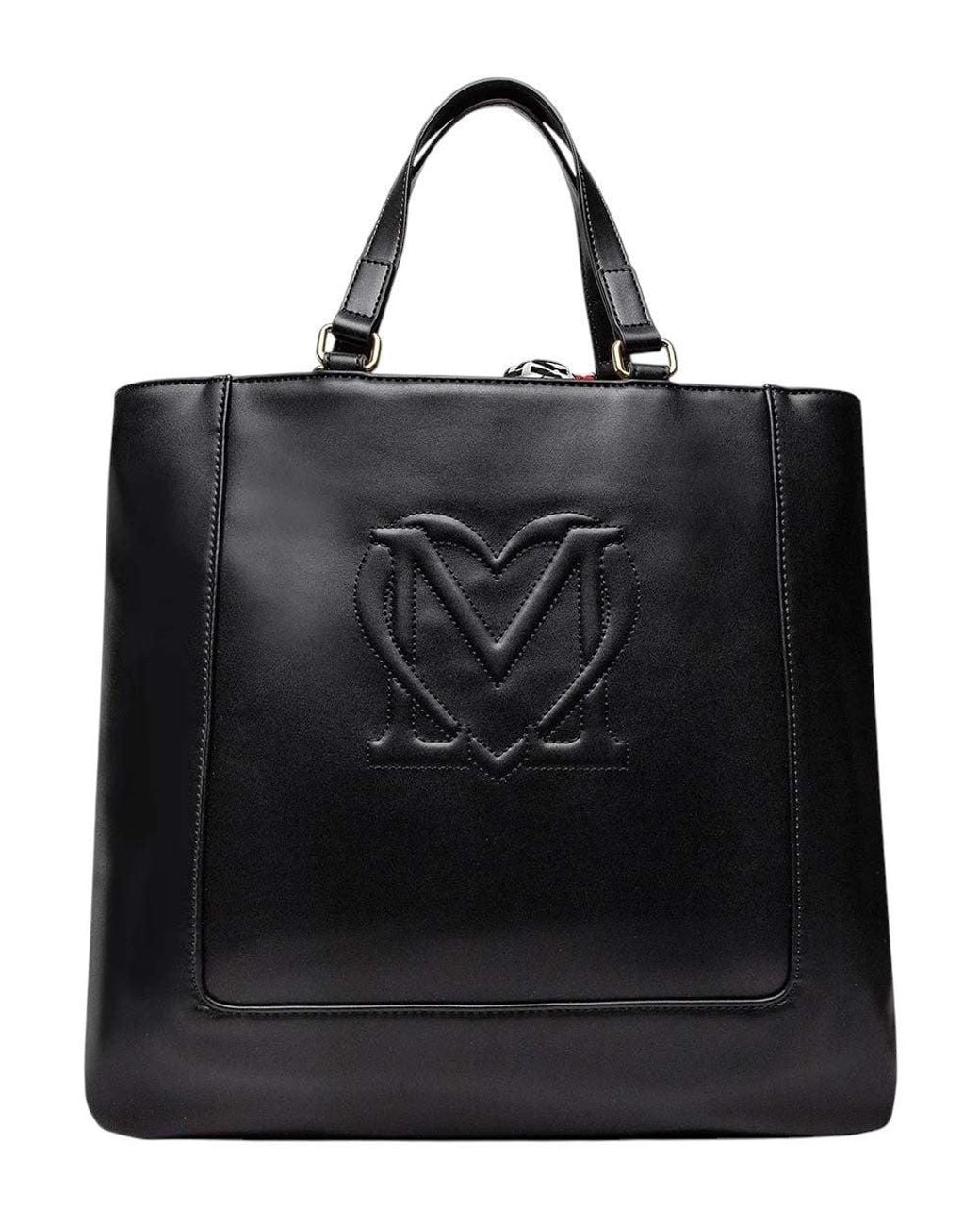 Love Moschino Black Logo Large Tote