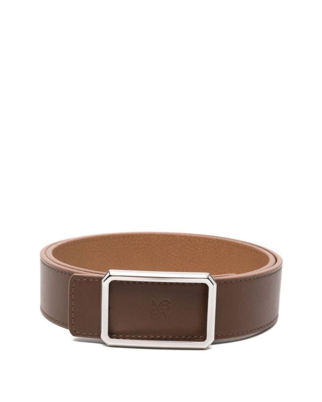 Maison Boinet Brown Buckle Solid Belt
