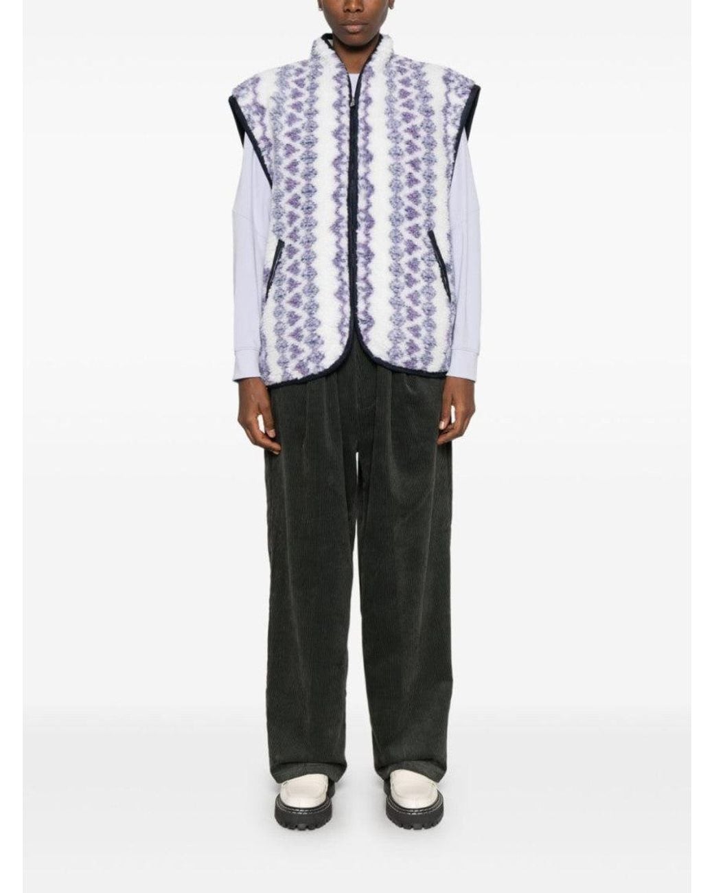 Isabel Marant Blue Printed Reversible Vest