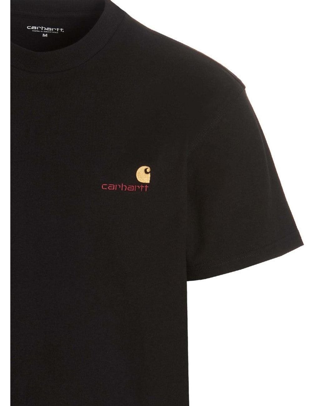 Carhartt Black Embroidered Logo T-Shirt for men