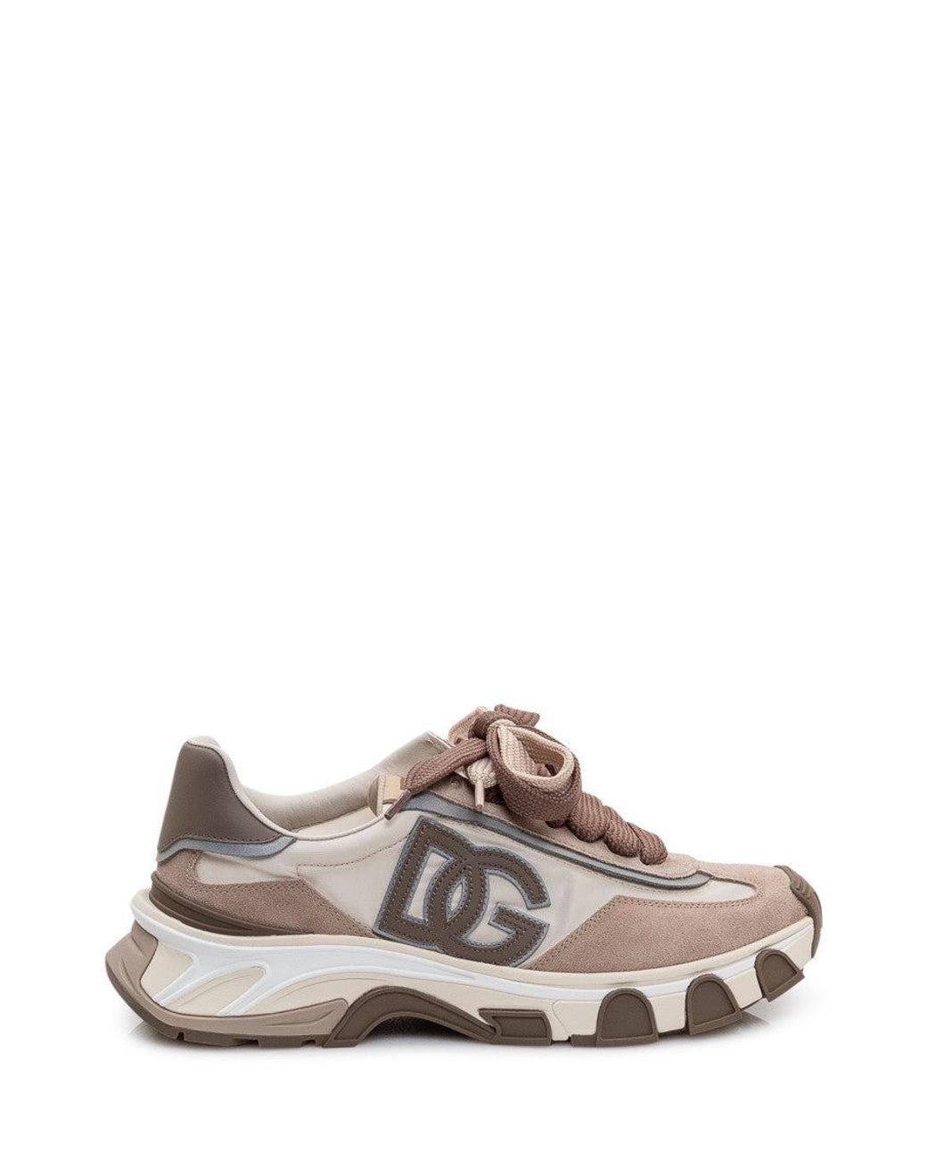 Dolce & Gabbana White Multi Color Logo Sneakers for men