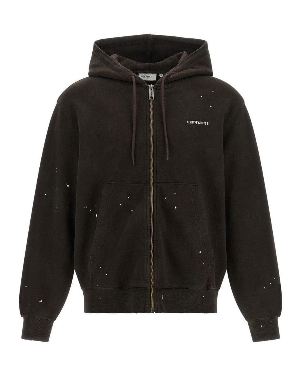 Carhartt Black Printed Hoodie for men