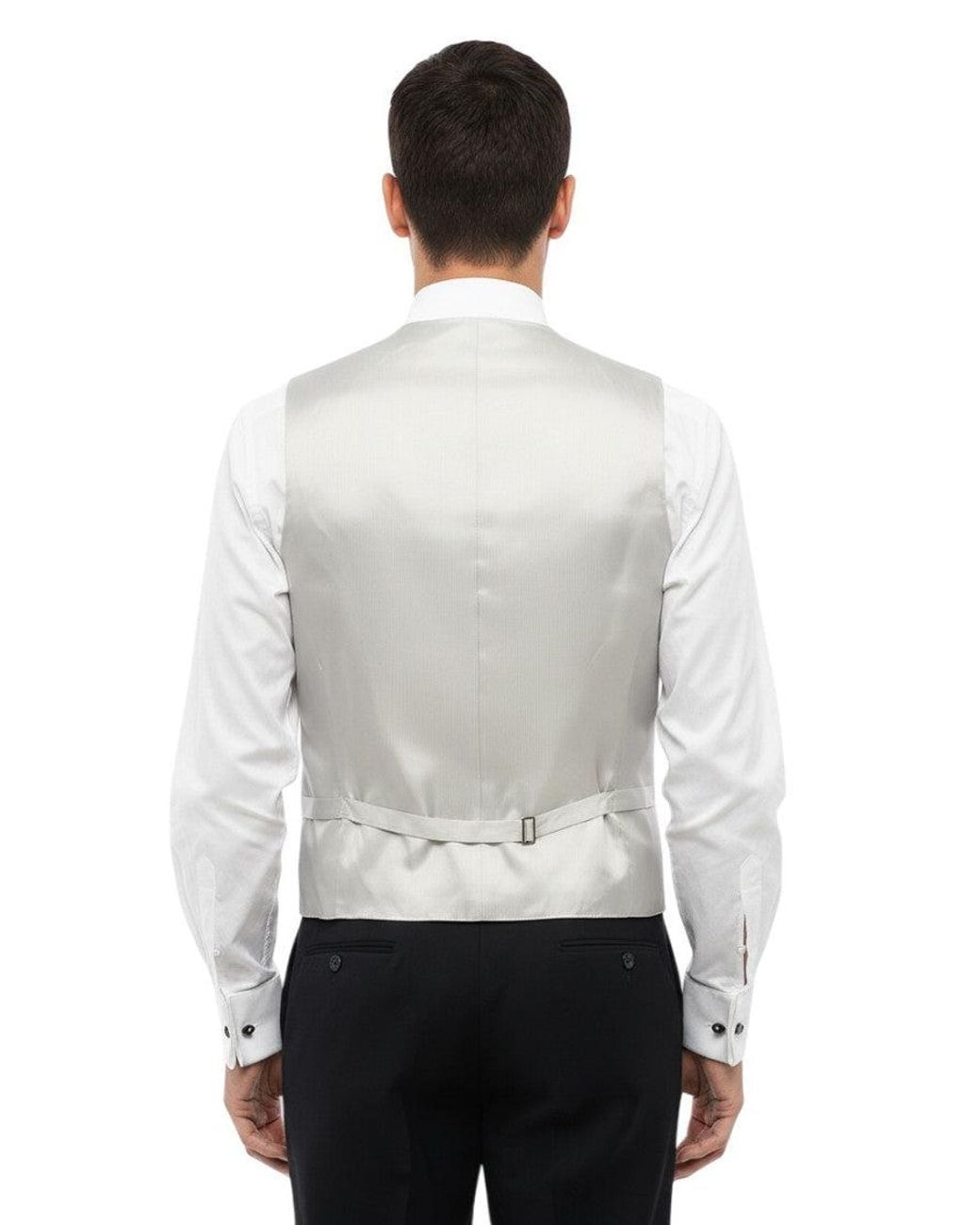 Corneliani Gray Textured Waistcoat for men