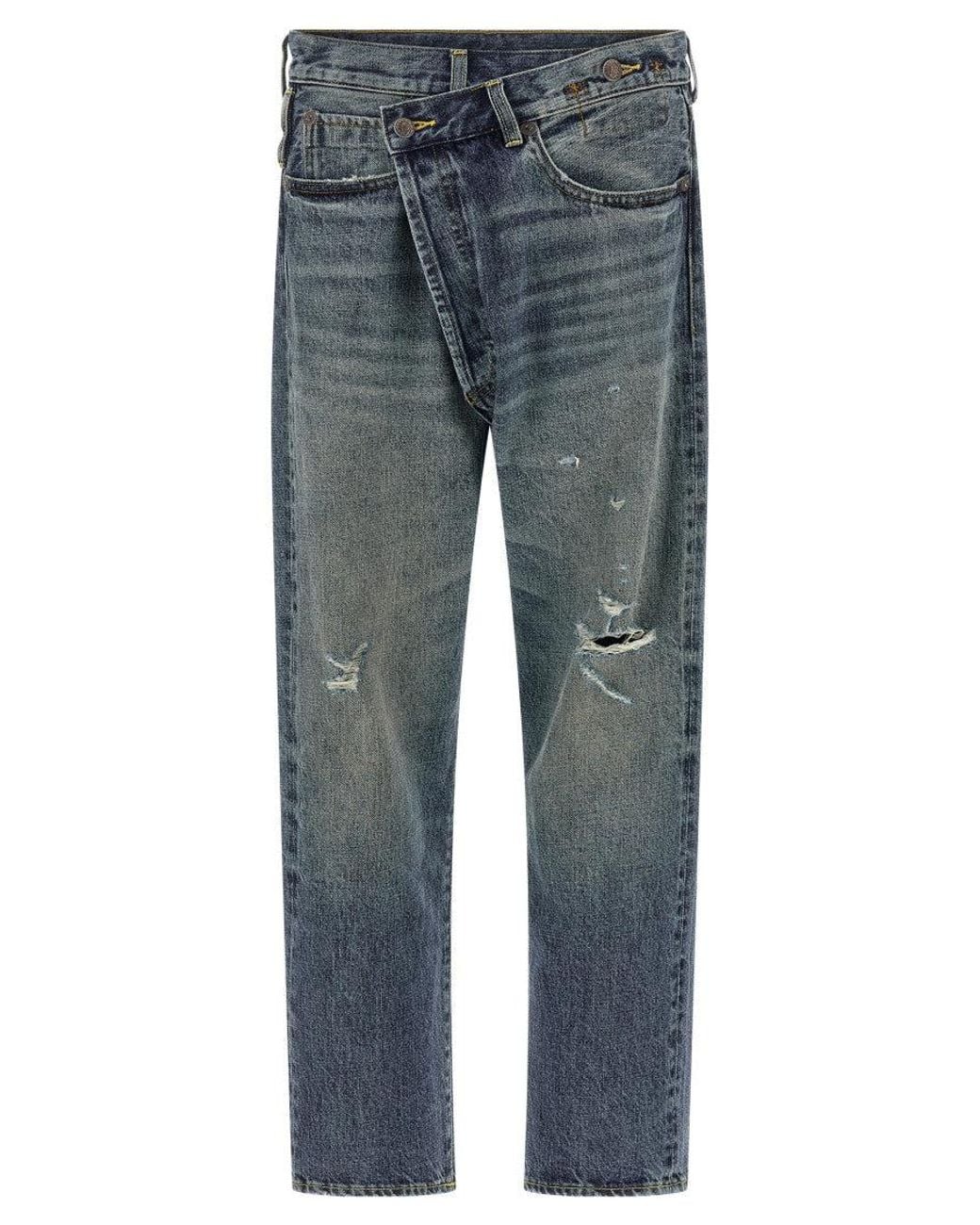 R13 Blue 'Crossover' Jeans
