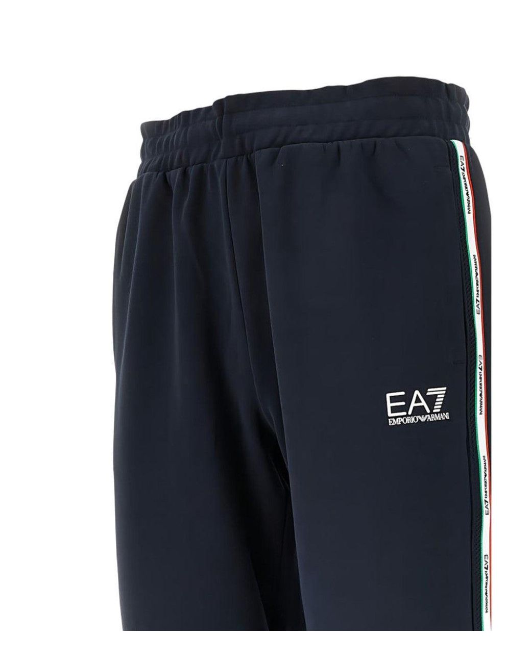 EA7 Blue Elasticated Joggers for men
