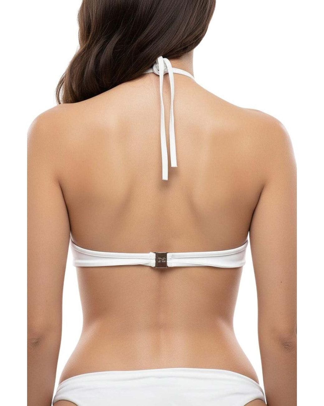 DSquared² White Graphic Swimwear