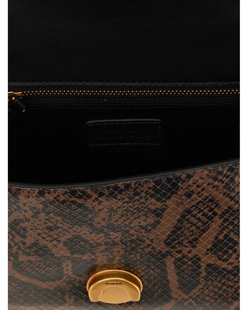 Pinko Black Dark Love One Mini Satchel