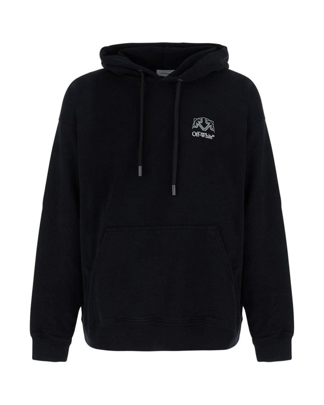 Off-White c/o Virgil Abloh Blue Regular Logo Hoodie for men