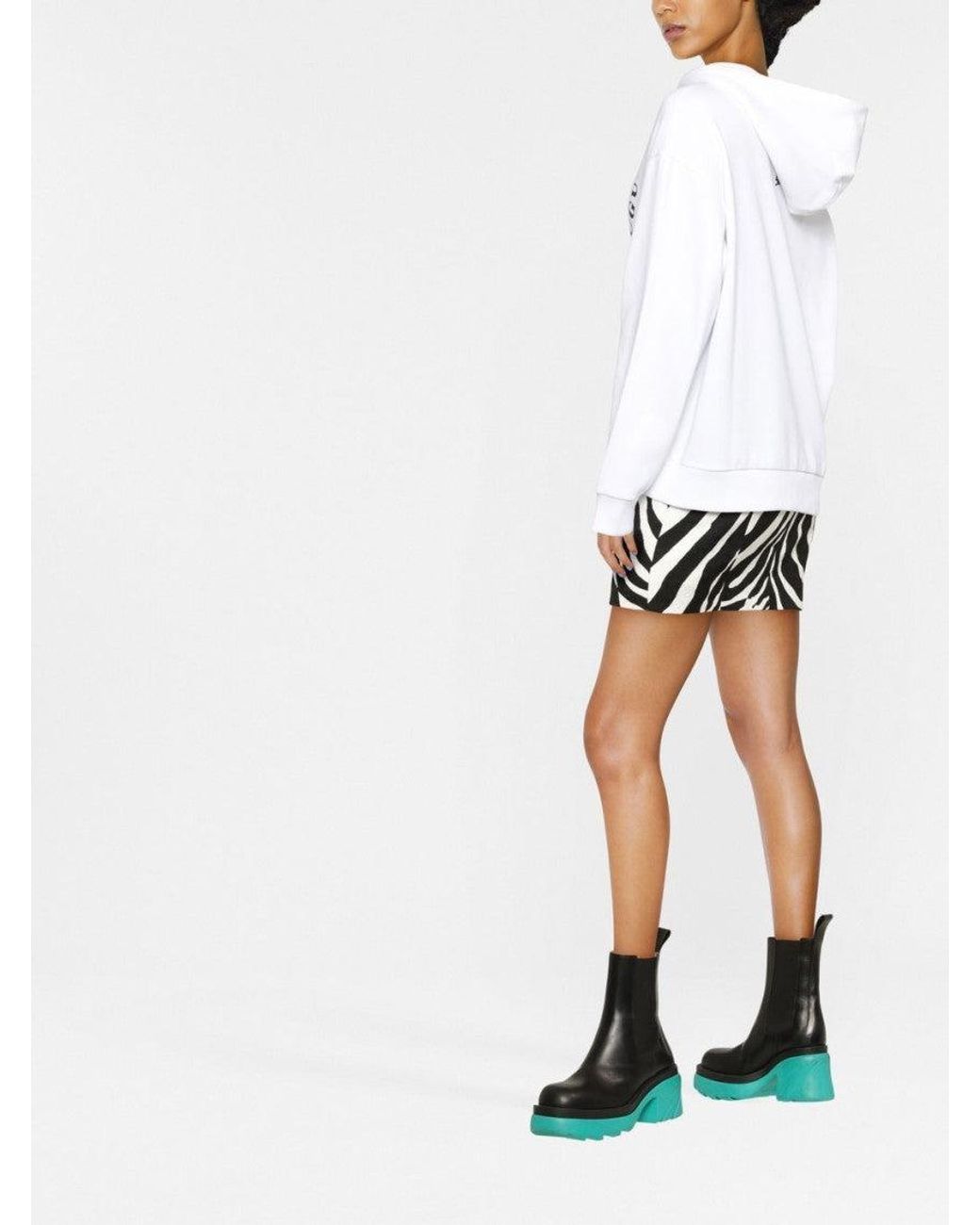 AZ FACTORY White Logo Cotton Hoodie
