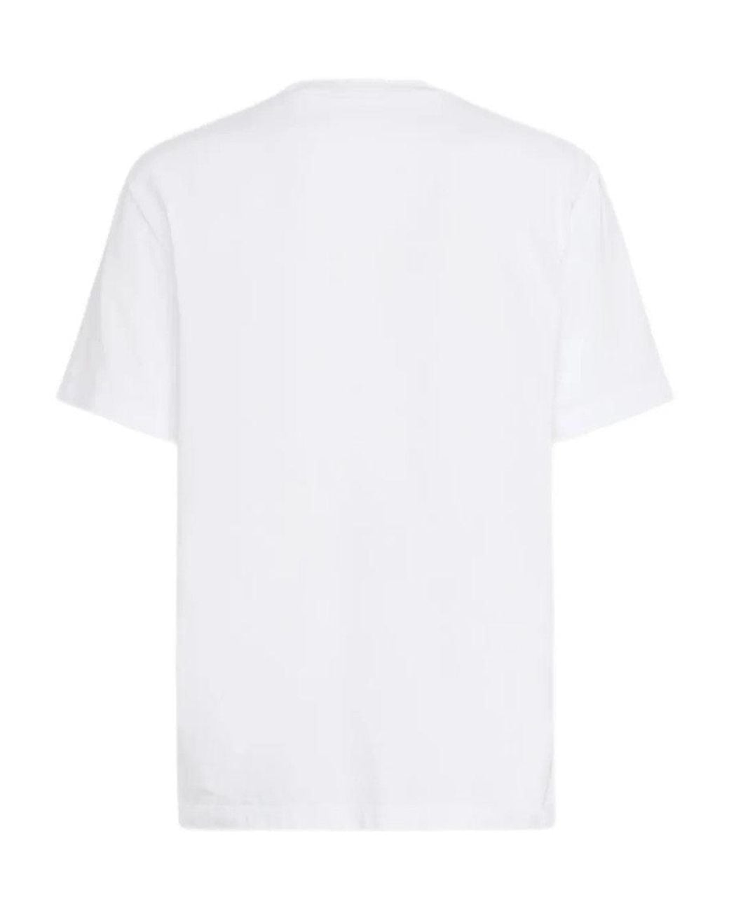 DSquared² White Crewneck Printed T-Shirt for men