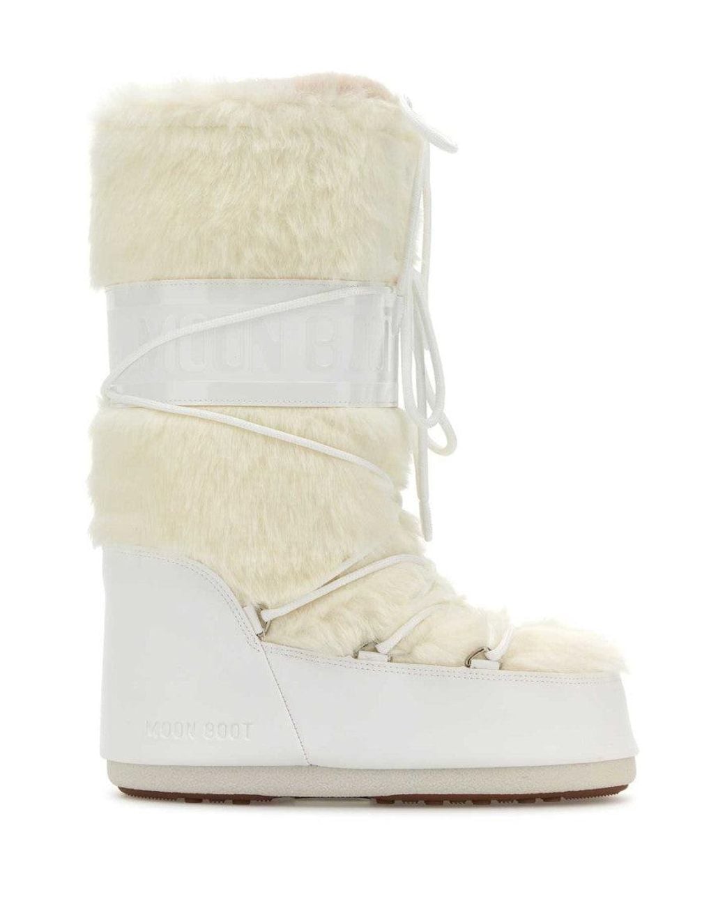 Moon Boot White Logo Boots