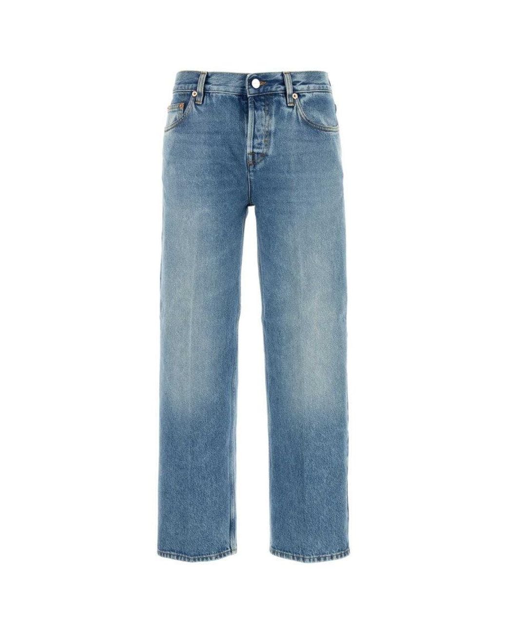 Gucci Blue Light Straight Fit Jeans