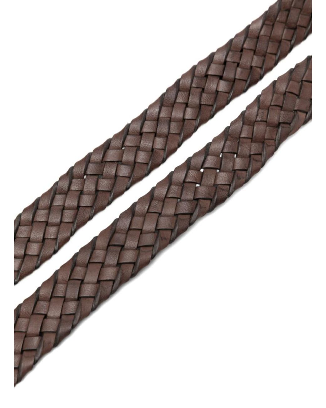 P.A.R.O.S.H. Brown Woven Buckle Belt