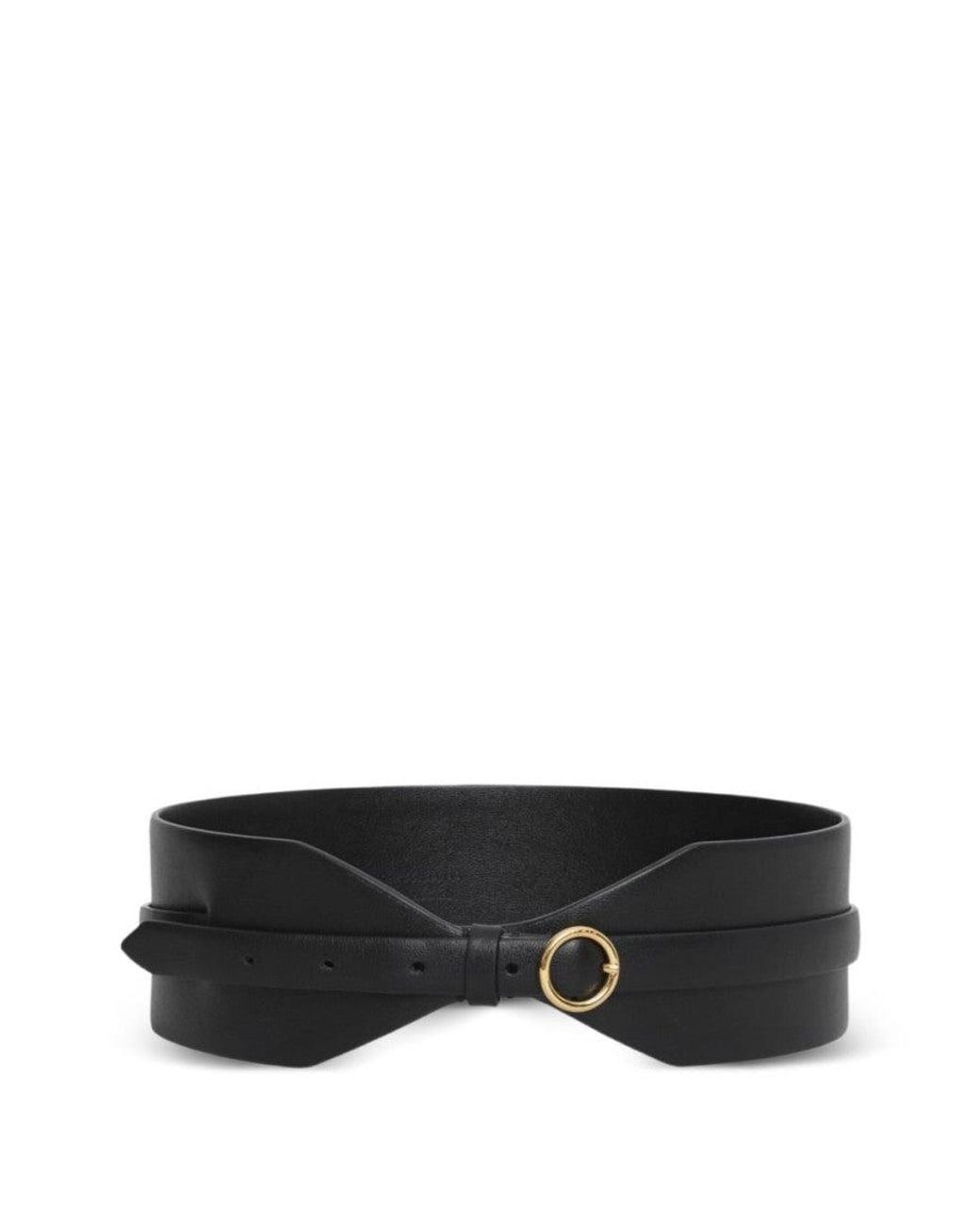 Alaïa Black Solid Buckle Belt
