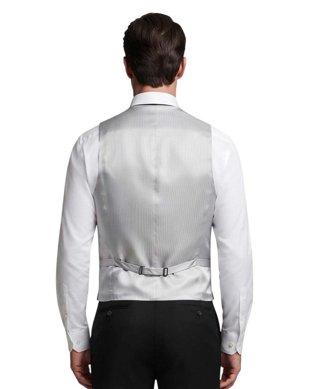 Corneliani Gray Ash Textured Waistcoat for men