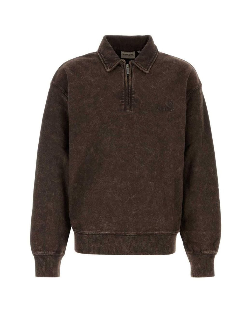 Carhartt Brown Dark Polo Sweatshirt for men
