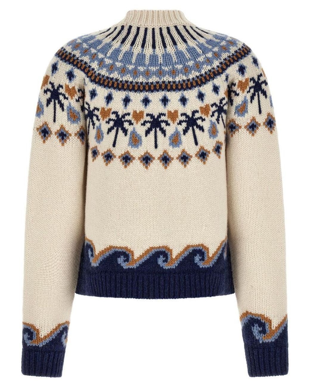 Alanui Blue 'Sweet Winter' Sweater