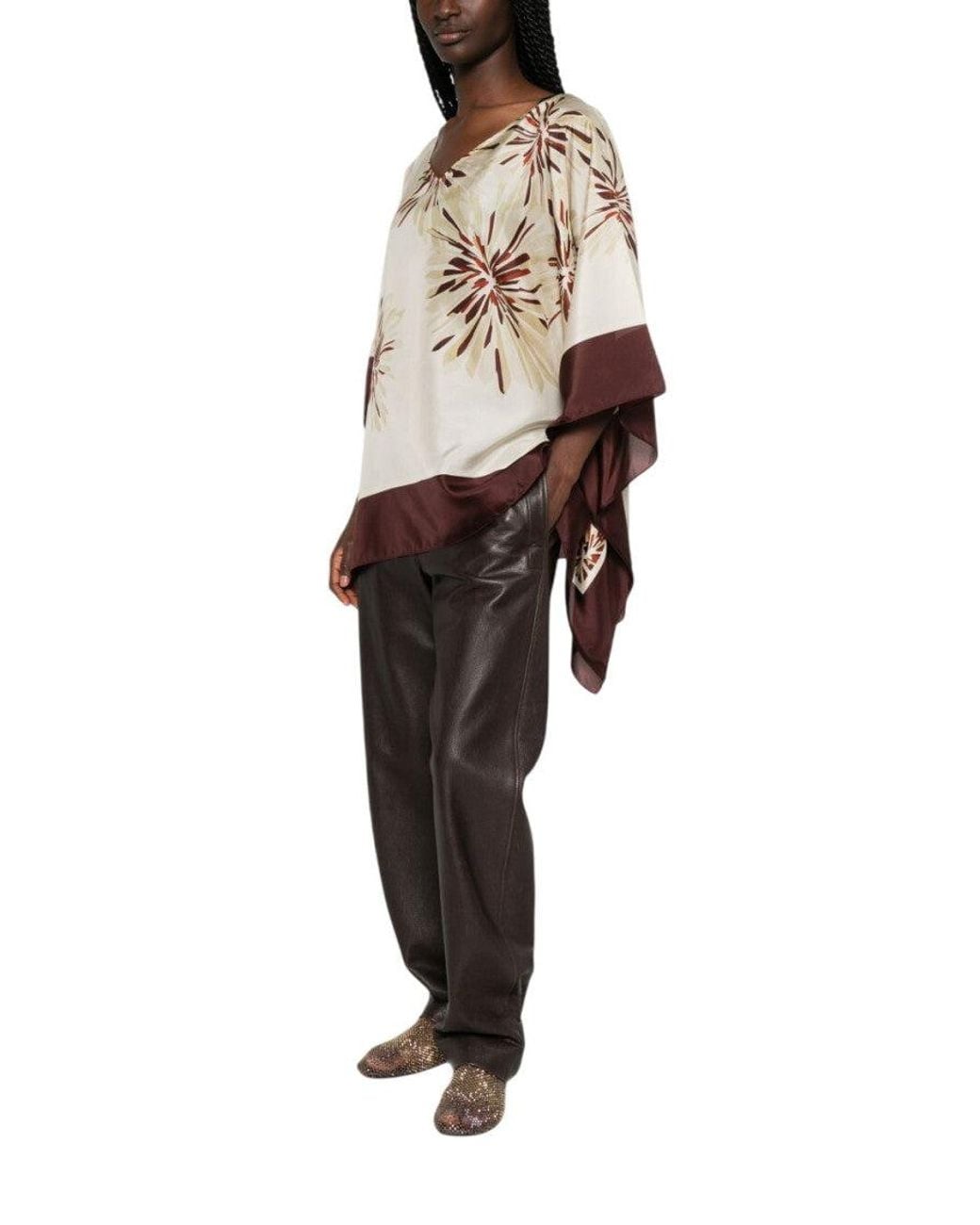 Brunello Cucinelli Natural Regular Printed Shirt