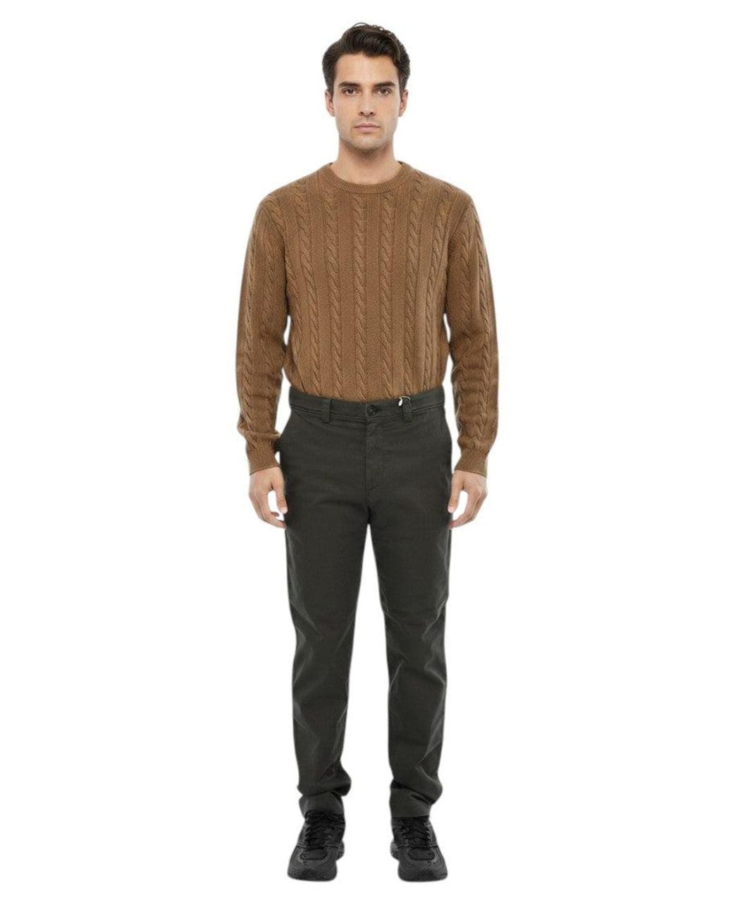 Woolrich Green Chino Trousers for men