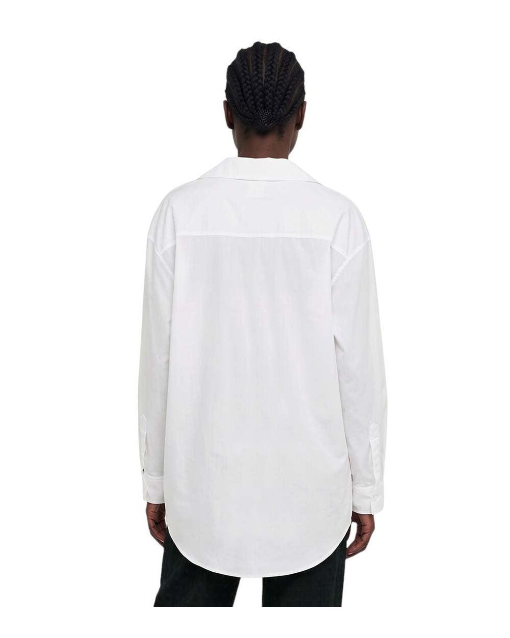 Blumarine White Relaxed Logo Shirt