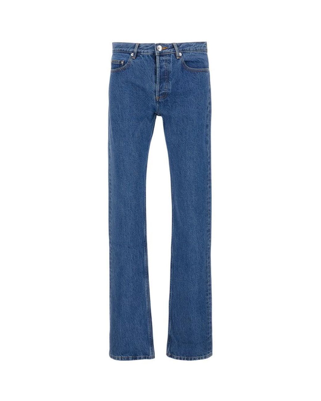 A.P.C. Blue Mid Rise Jeans for men