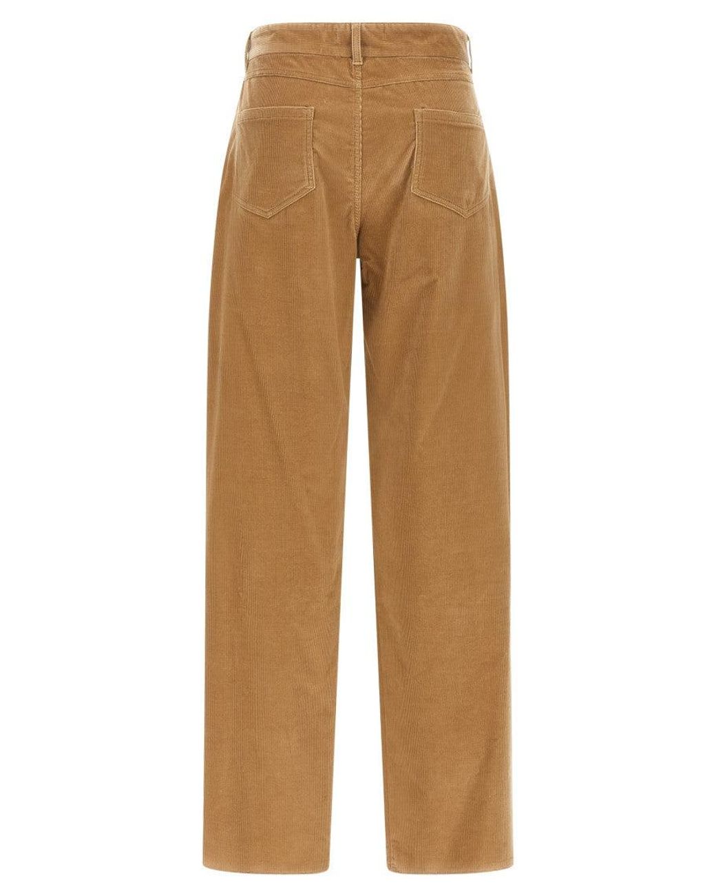 Max Mara Natural 'Fragola' Velvet Pants
