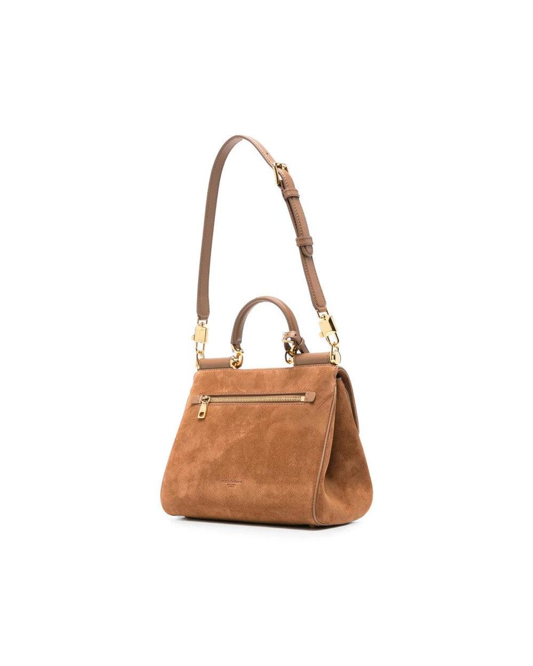 Dolce & Gabbana Brown My Sicily Small Satchel