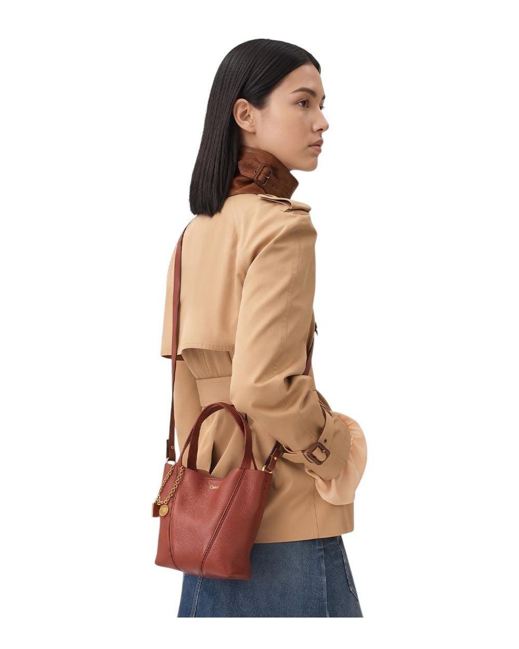 Chloé Red Spin Small Tote