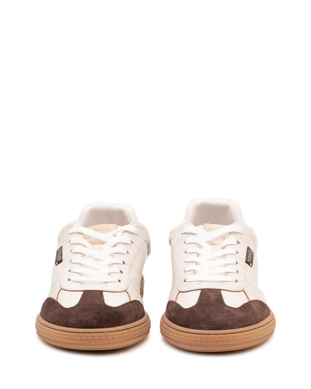 Versace Natural Color-Block Sneakers for men