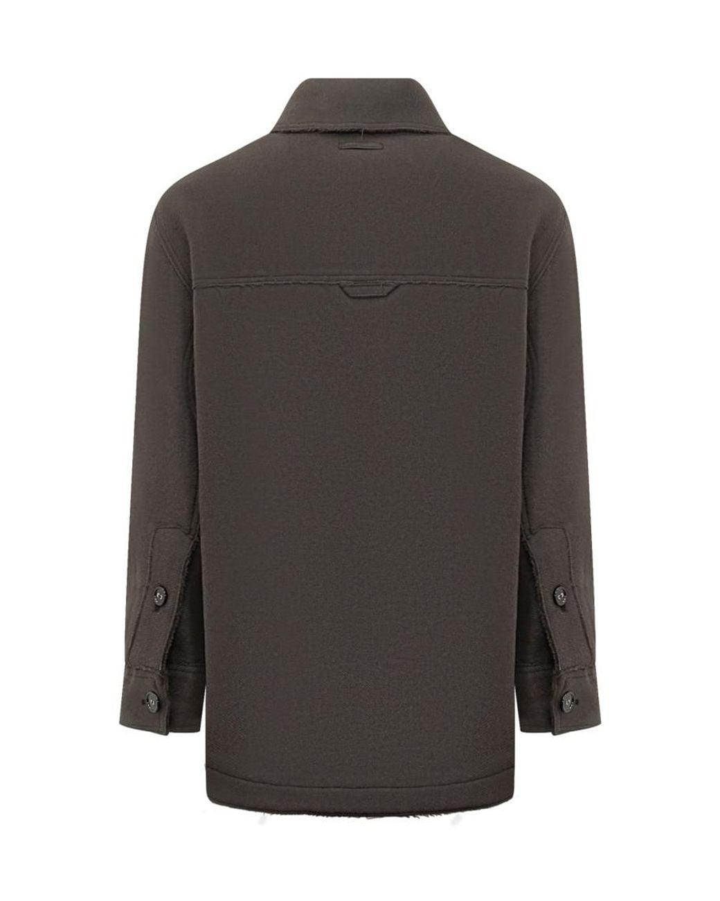 AMI Gray Shirt Collar Jacket for men