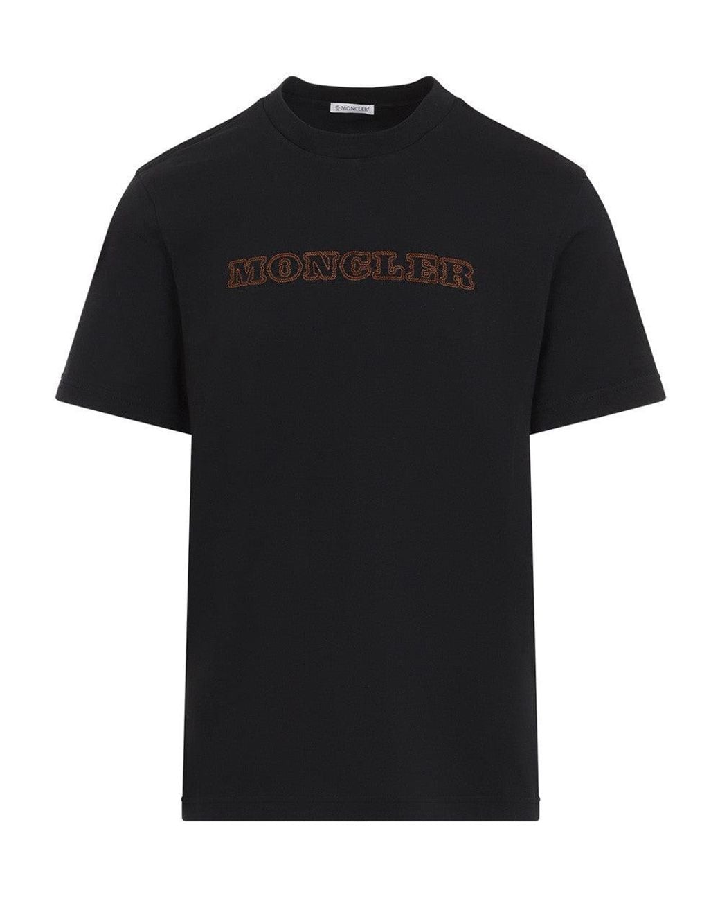 Moncler Black Regular Logo T-Shirt for men