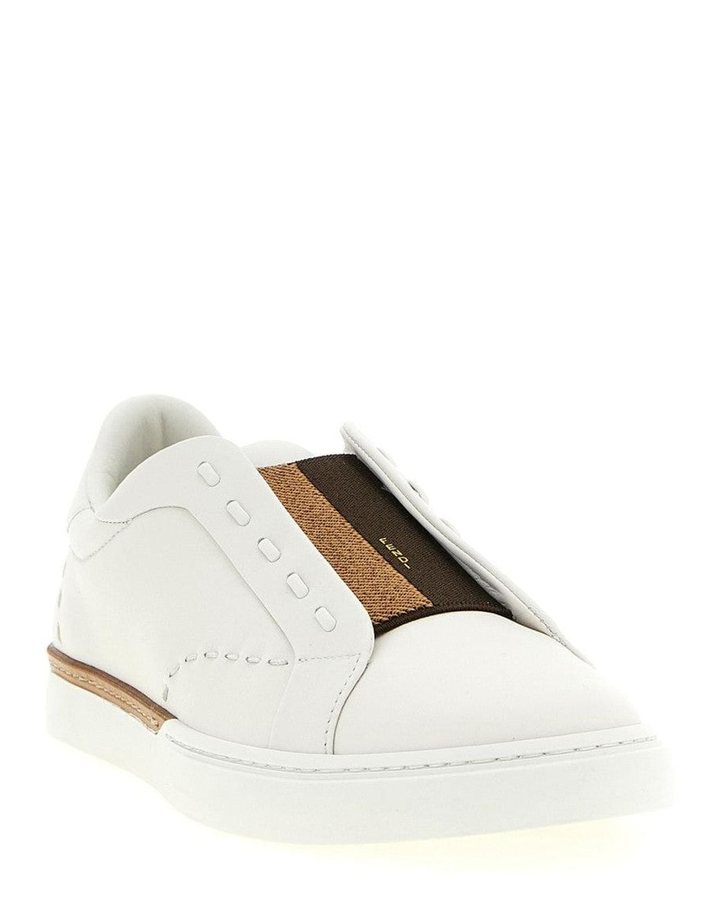 Fendi Natural Stripes City Sneakers for men